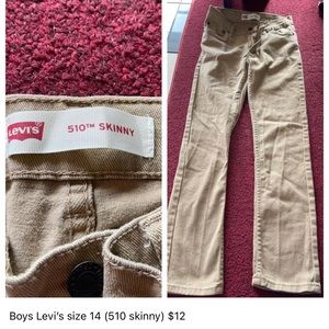 Boys Levi’s